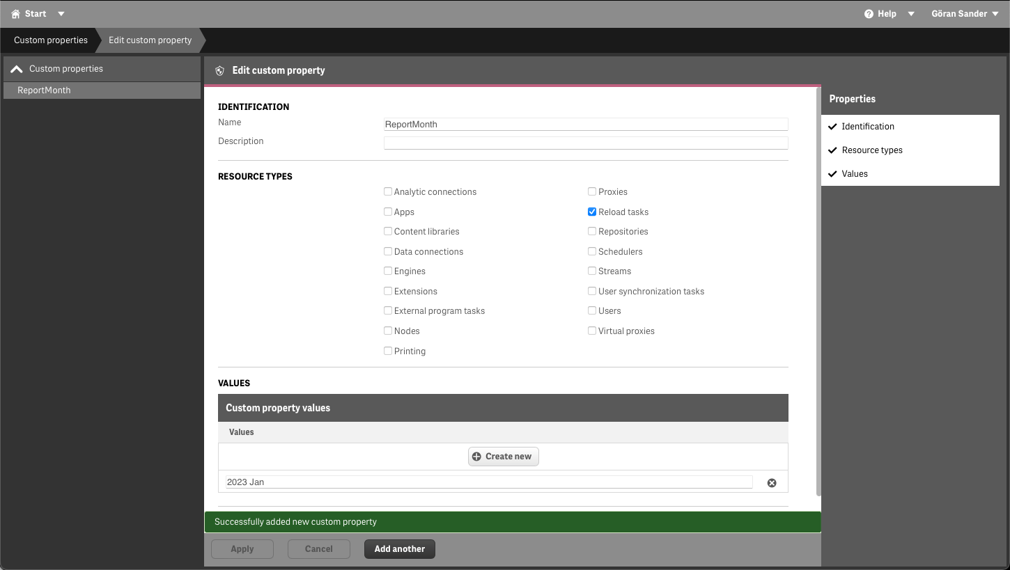 Bulk update of Qlik Sense task custom properties