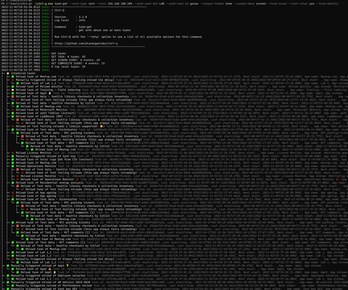 Qlik Sense task trees using Ctrl-Q