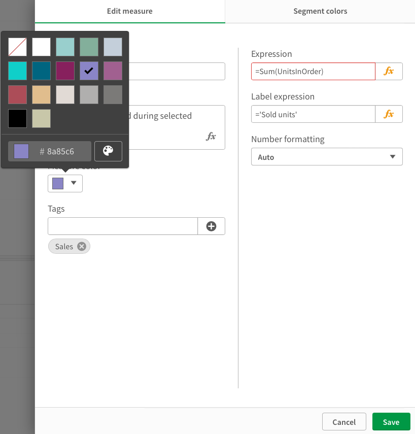 Ctrl-Q 3.9 brings colors to Qlik Sense master items