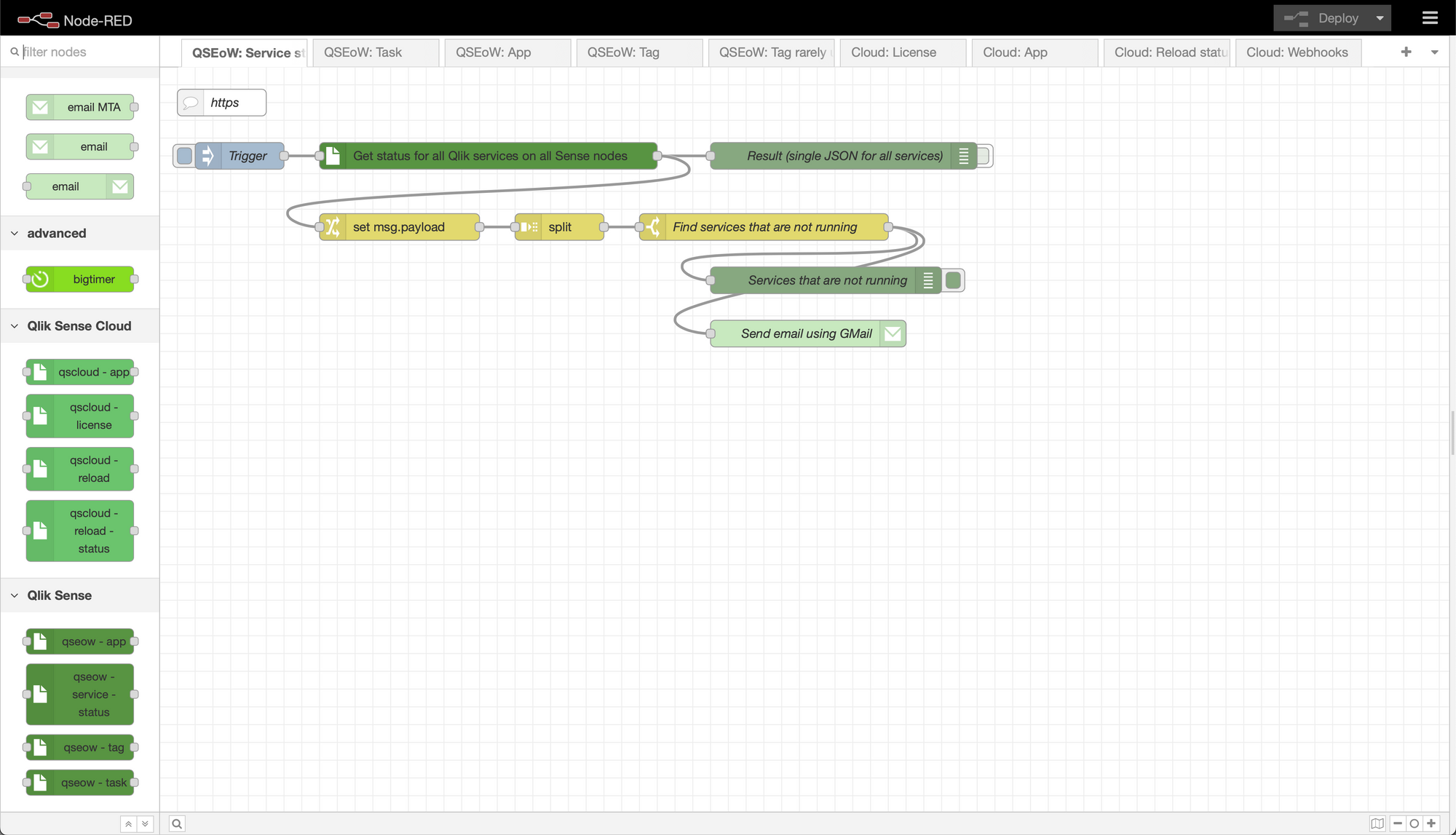 Ctrl-Q NR: Qlik Sense nodes for Node-RED