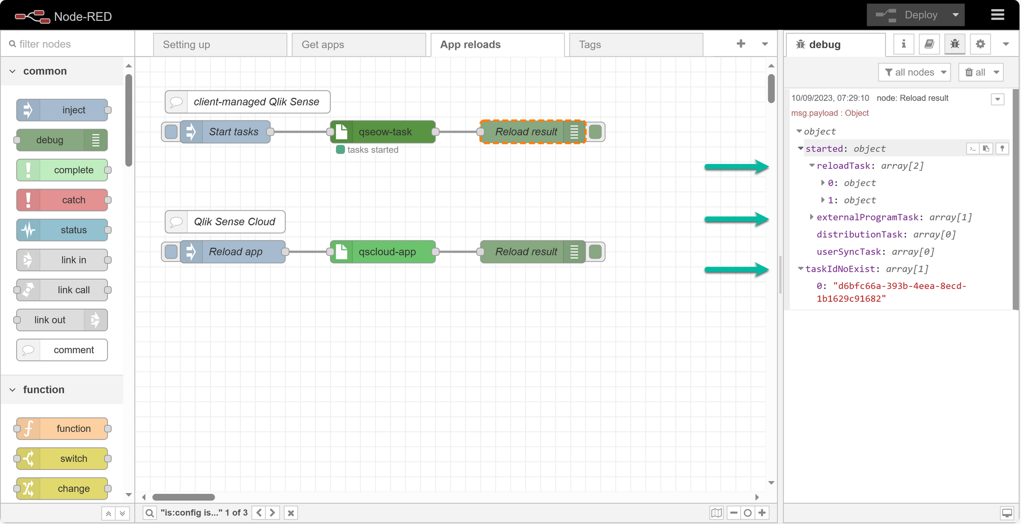 Ctrl-Q NR: Qlik Sense nodes for Node-RED