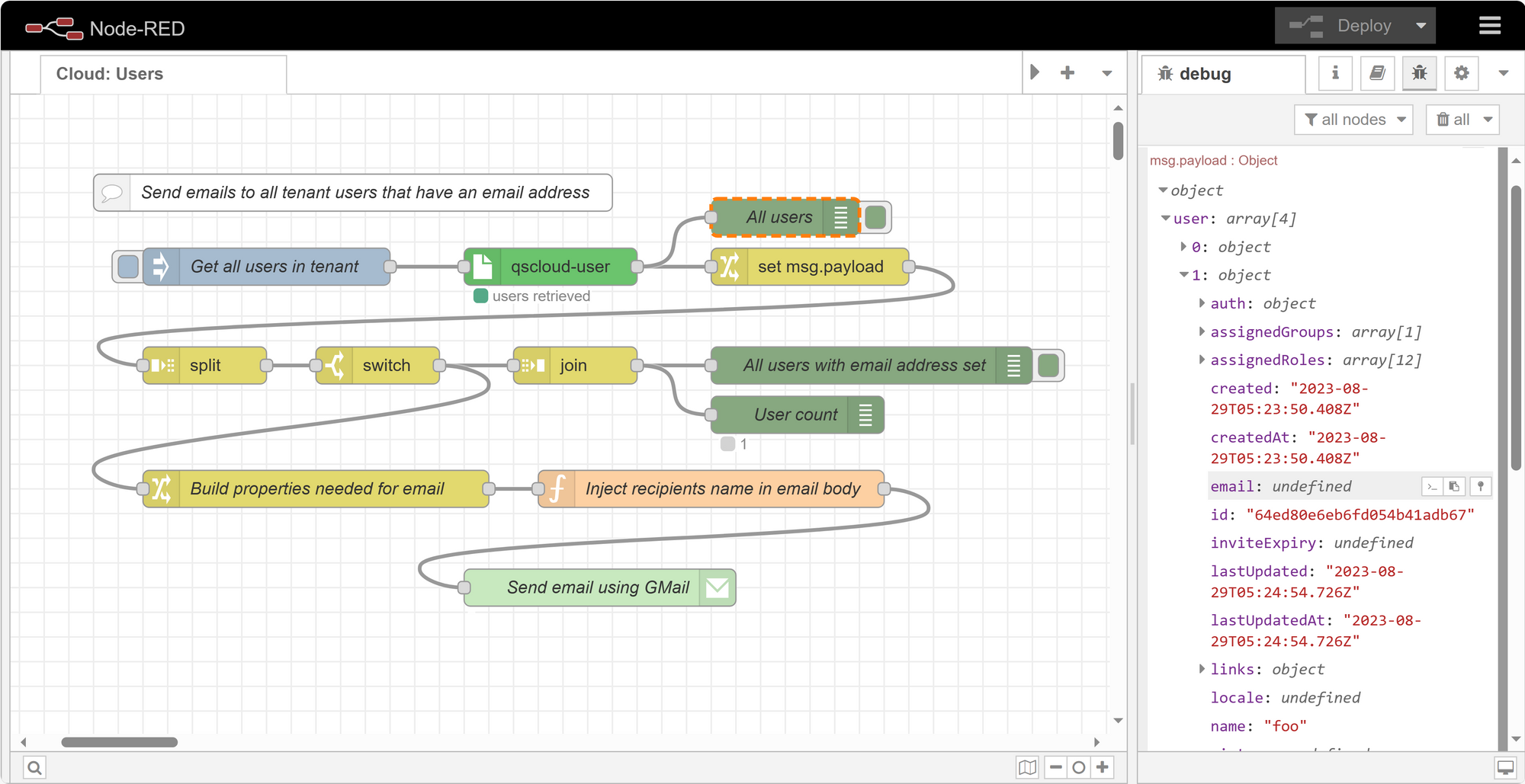 How to email all Qlik Sense Cloud users