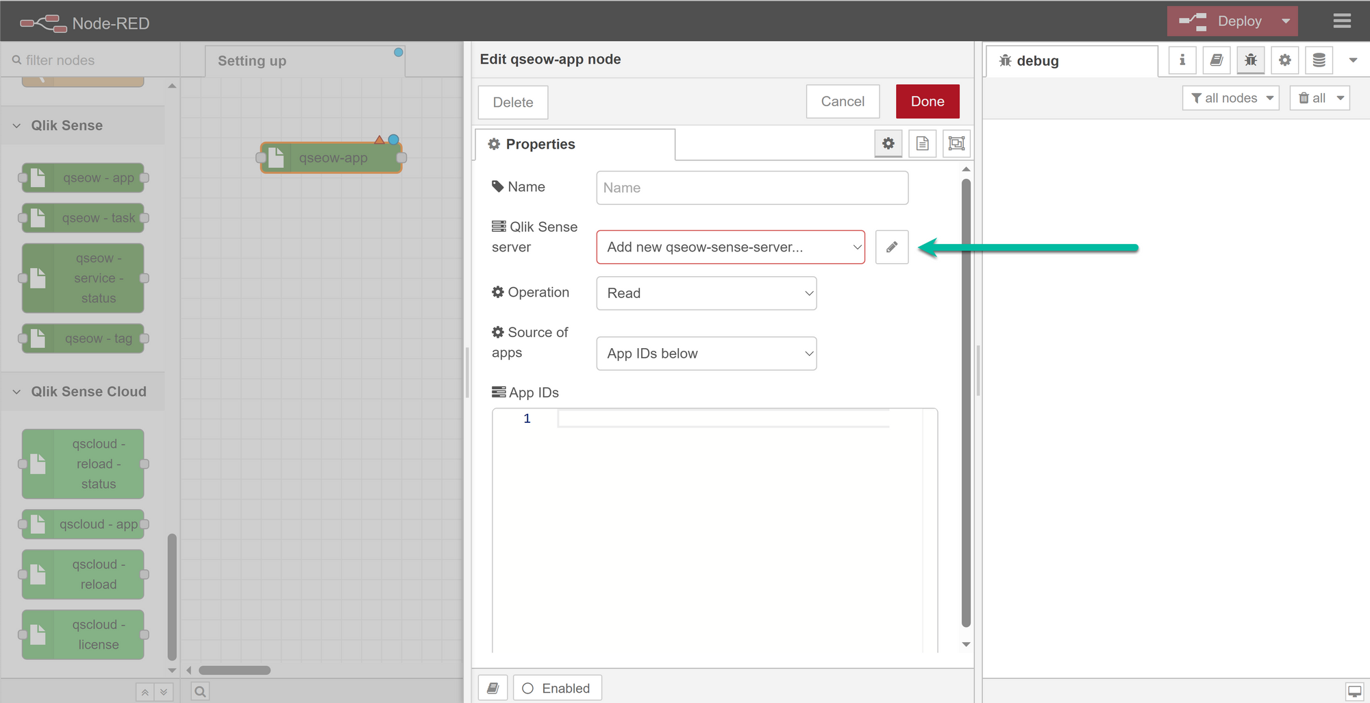 Ctrl-Q NR: Qlik Sense nodes for Node-RED