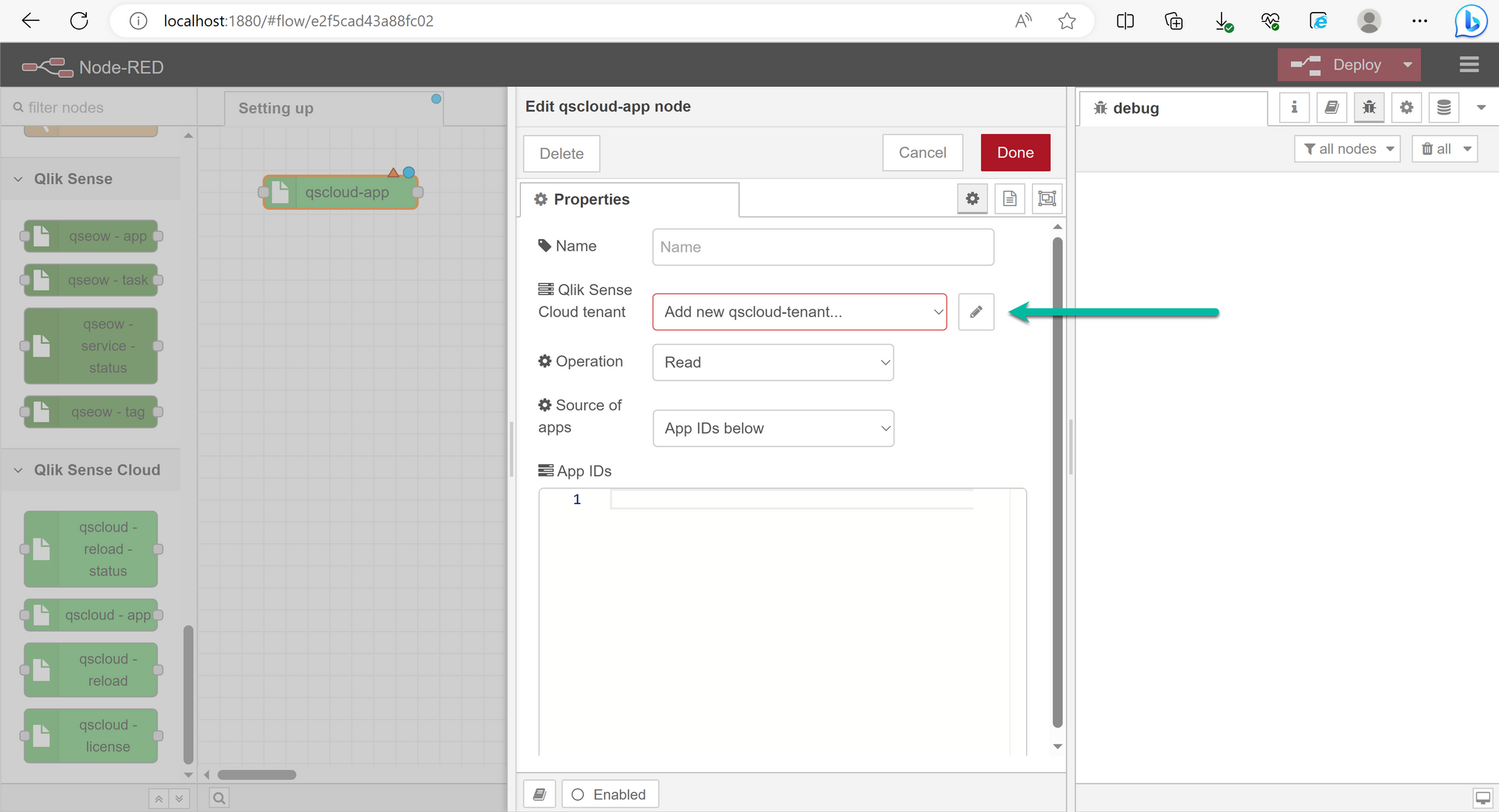 Ctrl-Q NR: Qlik Sense nodes for Node-RED