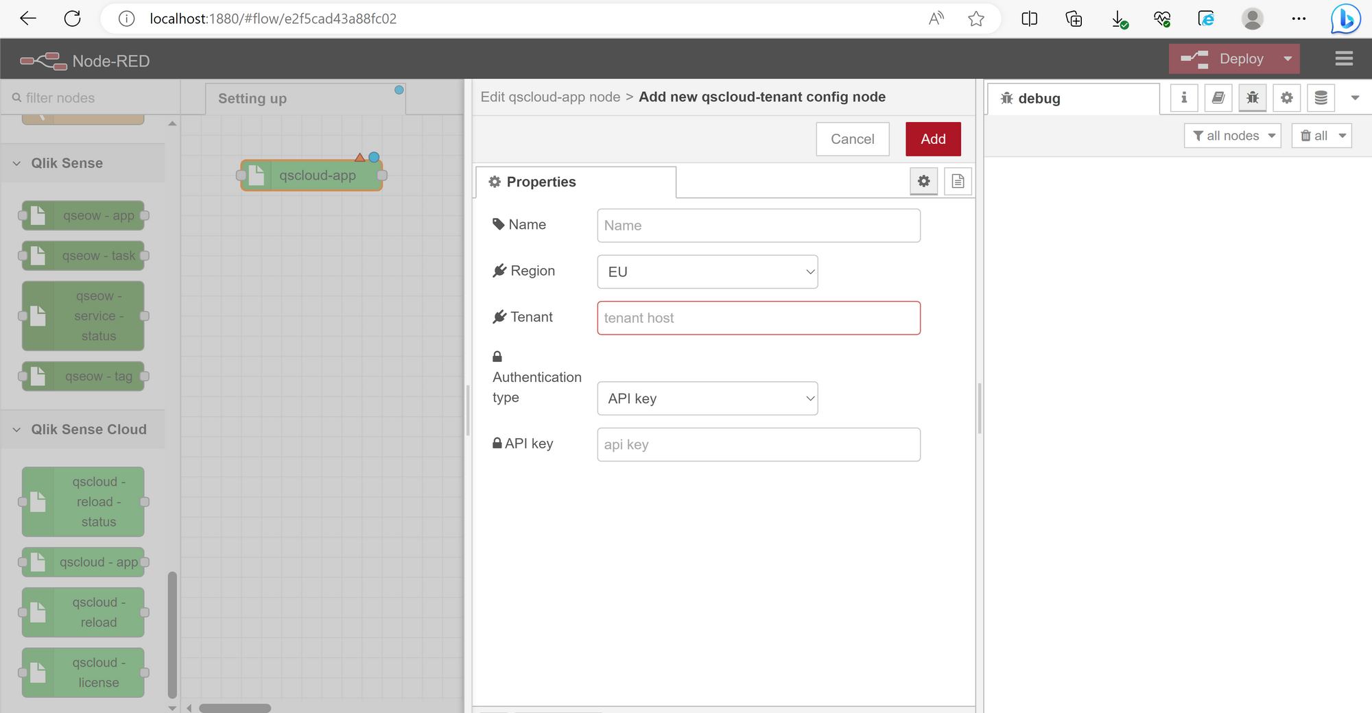 Ctrl-Q NR: Qlik Sense nodes for Node-RED