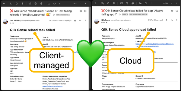 Butler 13.0: Unifying Qlik Sense reload monitoring across cloud and on-premise